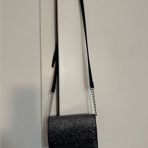 Nine West Black Sparkle Crossbody Bag